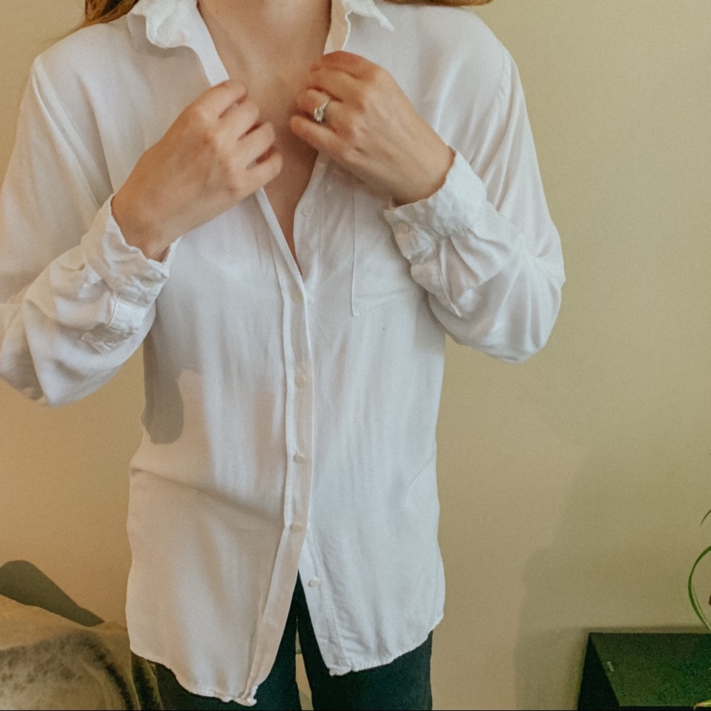 On Twelfth White Button Down